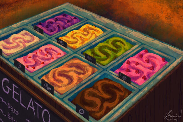 “Gelato Flavors,” Procreate Software, January 2026.