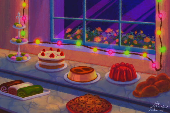 “Holiday Haze,” Procreate Software, December 2025.