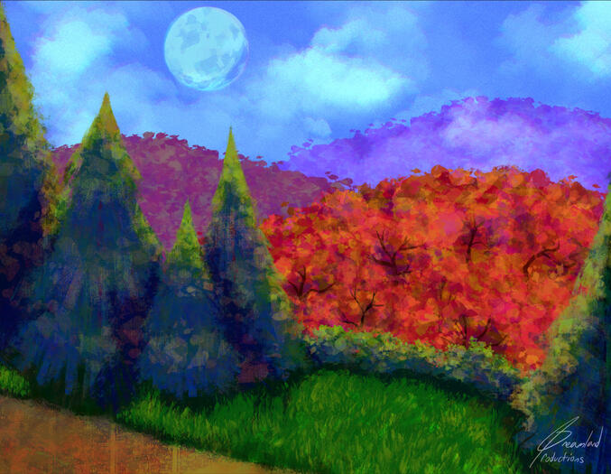 The border between the Liminal Forest and the Maple Willow