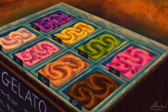 “Gelato Flavors,” Procreate Software, January 2026.