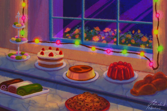 “Holiday Haze,” Procreate Software, December 2025.