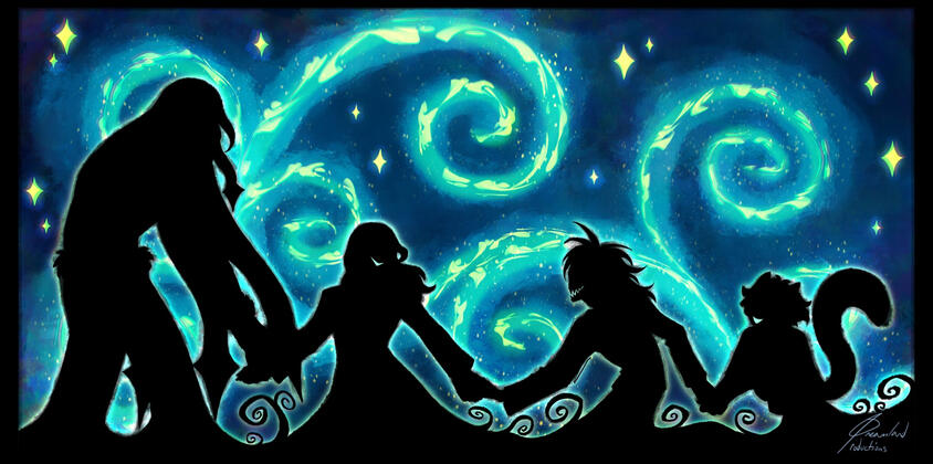 “Drunk on Starlight,” Procreate Software, June 2025.